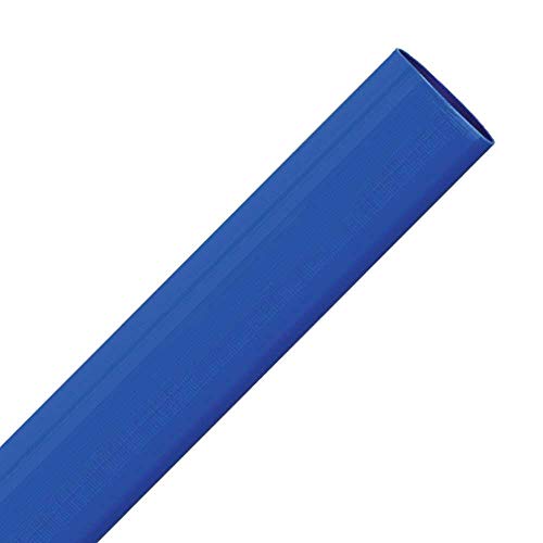 PLASTFLAT MS 76mm (3 Zoll) Länge Meterware - Mittelschwerer Flachschlauch aus PVC mit Polyestereinlage als Zulaufschlauch Ablaufschlauch Druckschlauch für Flüssigkeiten von Valekna