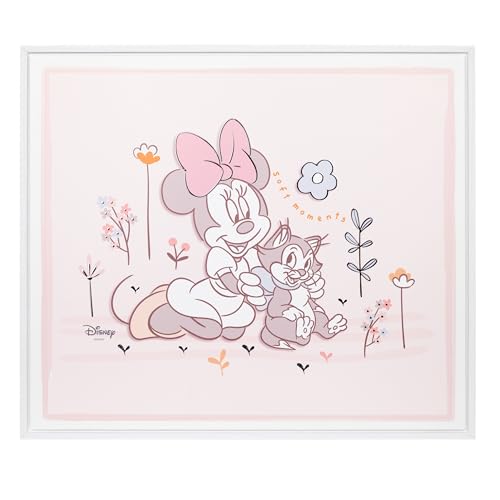 VALENTI & CO. - Disney Minnie - Bedrucktes Holzbild 45 x 39 cm mit Details in Silber - Wanddekoration, Geschenkidee für Neugeborene oder Taufe für Mädchenzimmer VALENTI & CO. - Disney Minnie - Bedrucktes Holzbild 45 x 39 cm mit Details in Silber - Wanddekoration, Geschenkidee für Neugeborene oder Taufe für Mädchenzimmer von VALENTI & CO.