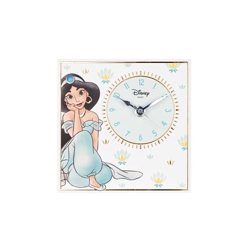 VALENTI & CO. - Disney Princess Jasmine - Tischuhr oder Hängeuhr aus Holz mit silbernen Details - Geschenkidee Geburt Mädchen oder Taufgeschenk - Wanduhr für Mädchenzimmer VALENTI & CO. - Disney Princess Jasmine - Tischuhr oder Hängeuhr aus Holz mit silbernen Details - Geschenkidee Geburt Mädchen oder Taufgeschenk - Wanduhr für Mädchenzimmer von VALENTI & CO.
