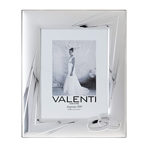 Valenti&Co Bilderrahmen, Silber, 18 x 24 cm, ideal als Geschenk zur Hochzeit oder für Mutter und Papa. von VALENTI & CO.
