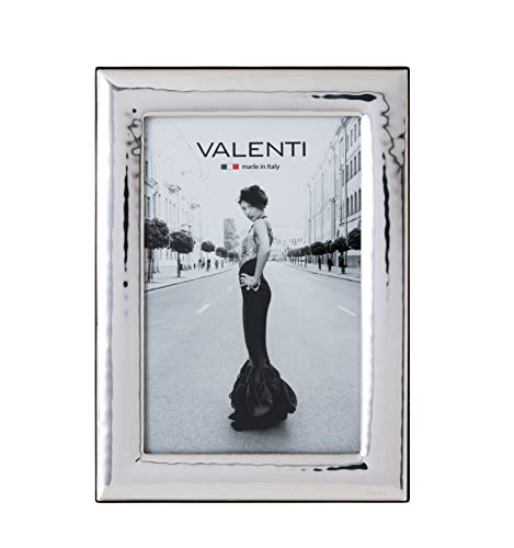 Valenti&Co. - Bilderrahmen - Silber in gehämmerter Optik - glänzend Hochzeit, zum Geburtstag von Freunden oder für die Eltern - für Fotos im Format 10 x 15 cm von VALENTI & CO.
