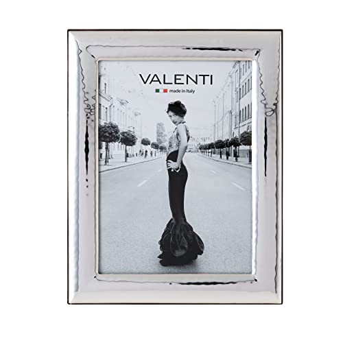 Valenti&Co. - Bilderrahmen - Silber in gehämmerter Optik - glänzend Hochzeit, zum Geburtstag von Freunden oder für die Eltern - für Fotos im Format 15 x 20 cm von VALENTI & CO.