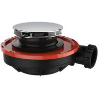 Superschnelle und extraflache Duschrinne für Duschwanne D. 90 mit waagerechtem Ausgang von VALENTIN