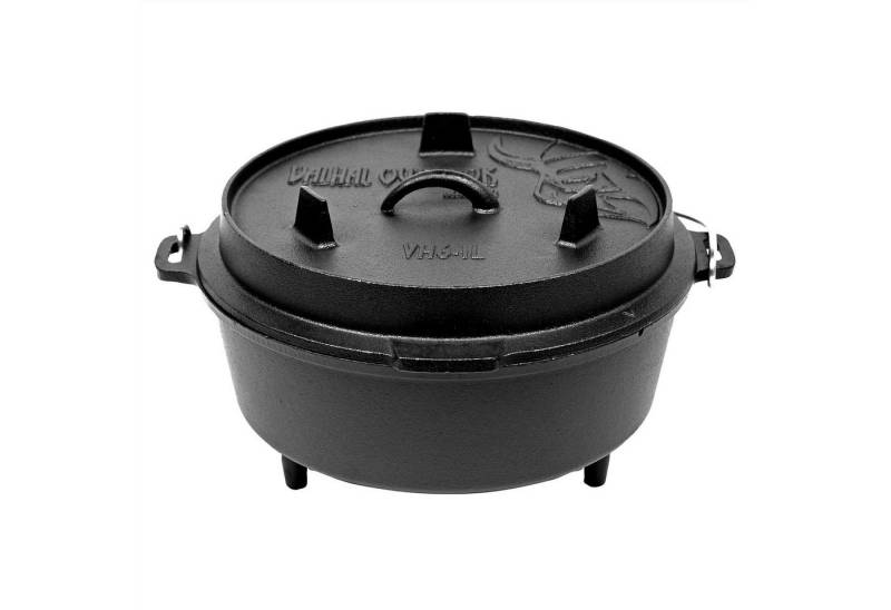 VALHAL OUTDOOR Grilltopf Valhal Outdoor Dutch Oven 6,1 l mit Füßen, Gusseisen VALHAL OUTDOOR Grilltopf Valhal Outdoor Dutch Oven 6,1 l mit Füßen, Gusseisen von VALHAL OUTDOOR