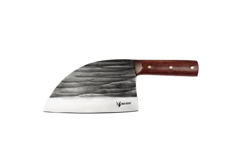 VALHAL OUTDOOR Kochmesser Valhal Outdoor Hackmesser - Edelstahl/Holz - 18cm Klinge von VALHAL OUTDOOR