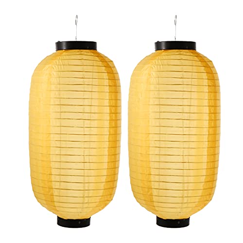 VALICLUD 2st Japanische Laterne Aus Seide Festliche Lampe Chinesische wasserdichte Seidenlaternen Traditionelle Hängelaterne Laterne Neujahrslaternen Hängend Kronleuchter-bar von VALICLUD