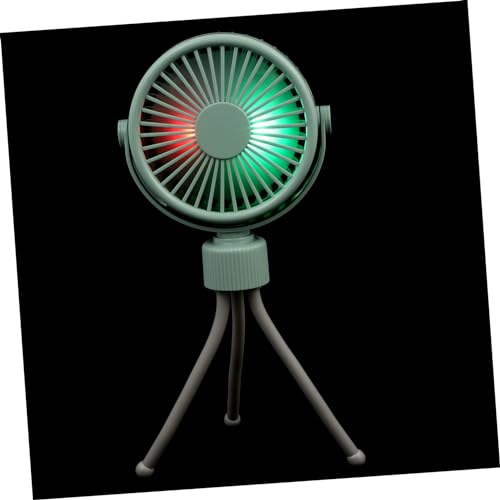 VALICLUD 1 Satz Handventilator Mini USB Tragbarer Faltbarer Kühlventilator für Unterwegs Leise für Kinderwagen Büro Camping Grün USB Aufladbar von VALICLUD