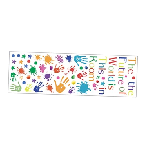 VALICLUD 1 Satz Inspirierende Wandsticker Motivierende Zitate Wanddeko für Schlafzimmer und Wohnzimmer Selbstklebend Farbenfrohes Handabdruck Design zur Raumgestaltung VALICLUD 1 Satz Inspirierende Wandsticker Motivierende Zitate Wanddeko für Schlafzimmer und Wohnzimmer Selbstklebend Farbenfrohes Handabdruck Design zur Raumgestaltung von VALICLUD