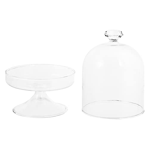 VALICLUD 1 Satz Kreative Glasabdeckung Tortenplatte Speisen Präsentation Teller für Hochzeiten Partys Familienfeiern Stilvolles Design Lebensmittelechtes Material Eignet Sich für von VALICLUD