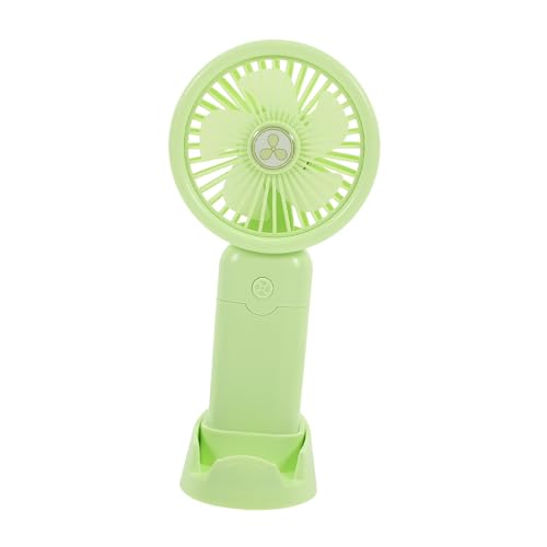 VALICLUD 1 Satz Mini Handheld USB mit Stand Einstellbarer Akkuaufladbarer Tischventilator für Zuhause Büro und Camping Leise Tragbar und Kompakt Grün VALICLUD 1 Satz Mini Handheld USB mit Stand Einstellbarer Akkuaufladbarer Tischventilator für Zuhause Büro und Camping Leise Tragbar und Kompakt Grün von VALICLUD
