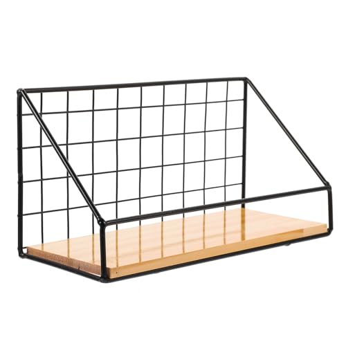 VALICLUD 1 Satz Wandregal aus mit Holzablage Dekorativer Stauraum für Zuhause oder Studentenwohnheim Einfache Montage ohne Bohren Robustes Design für Schwere Lasten Stilvolle VALICLUD 1 Satz Wandregal aus mit Holzablage Dekorativer Stauraum für Zuhause oder Studentenwohnheim Einfache Montage ohne Bohren Robustes Design für Schwere Lasten Stilvolle von VALICLUD