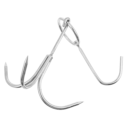 VALICLUD 1 Stück Fleischhaken Robuste und Rostfreie Aufhängehaken für Bbq Grill und Fleischlagerung Vielseitig Einsetzbar für Garten und Küche Hochwertiges Langlebiges Material Sicher und von VALICLUD