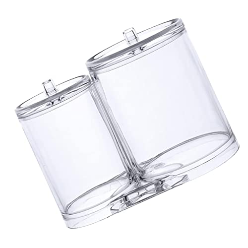 VALICLUD 1 Stück Kreative Transparente Aufbewahrungsbox für Wattestäbchen und Wattepads Multifunktionaler Organizer für Kosmetikartikel für Badezimmer und Schminktisch mit Praktischem von VALICLUD