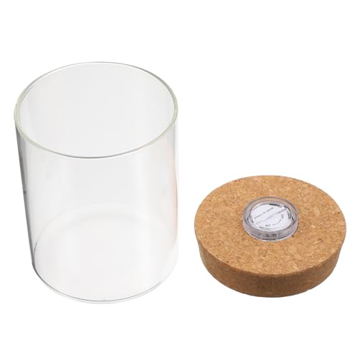 VALICLUD 1 Stück Zylindrische Glasflasche mit Holzdeckel für DIY Mikro Landschaften und Hydroponik für Pflanzen und Fische VALICLUD 1 Stück Zylindrische Glasflasche mit Holzdeckel für DIY Mikro Landschaften und Hydroponik für Pflanzen und Fische von VALICLUD
