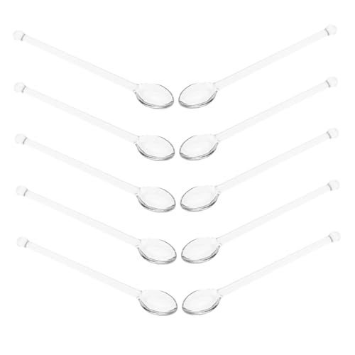 VALICLUD 10 Rührlöffel: Glaslöffel – -kaffeerührer – Transparente Teelöffel – Rührstäbchen Für Kaffee Und Milch VALICLUD 10 Rührlöffel: Glaslöffel – -kaffeerührer – Transparente Teelöffel – Rührstäbchen Für Kaffee Und Milch von VALICLUD