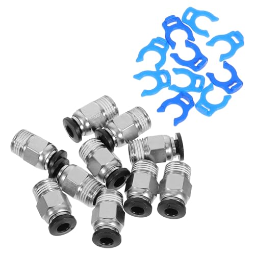 VALICLUD 10 Sätze Pneumatischer Schnellverbinder Gewinde Gerade Steckverbinder Drucker Luftschlauch DIY Zubehör Kupfer Kunststoff Robust Einfach Installieren Kompatibel VALICLUD 10 Sätze Pneumatischer Schnellverbinder Gewinde Gerade Steckverbinder Drucker Luftschlauch DIY Zubehör Kupfer Kunststoff Robust Einfach Installieren Kompatibel von VALICLUD