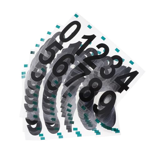 VALICLUD 10 Sets Garagennummernschild Wasserdichte Nummernaufkleber Selbstklebende Nummernschilder Nummernaufkleber Klebenummern Für Briefkasten von VALICLUD