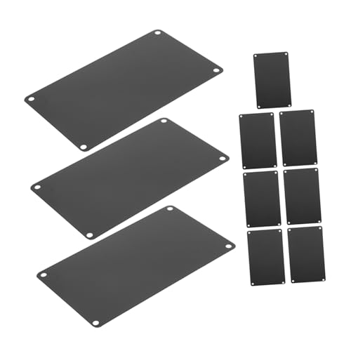 VALICLUD 10 Stück Aluminium Blank Schilder mit Löchern Glatte Oberfläche Schwarze Oxidation DIY Metall Gravur Rohlinge Vielseitig für Hotel Restaurant und Türbeschilderung Geeignet VALICLUD 10 Stück Aluminium Blank Schilder mit Löchern Glatte Oberfläche Schwarze Oxidation DIY Metall Gravur Rohlinge Vielseitig für Hotel Restaurant und Türbeschilderung Geeignet von VALICLUD
