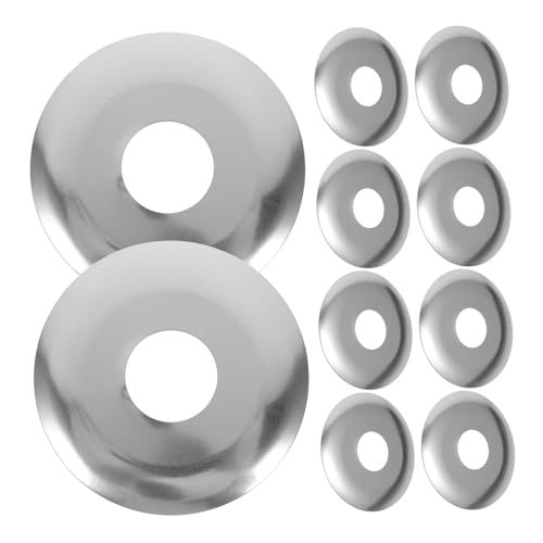 VALICLUD 10 Stück Edelstahl Sprinklerkopf Abdeckplatte Wandmontage Feuerschutz Escutcheon Ersatzplatte mit Ausziehbarer Scheibe zur Verdeckung und Schutz von Brandschutzköpfen von VALICLUD
