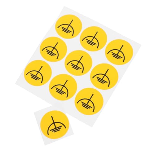 VALICLUD 10 Stück Erdungs aufkleber für Elektrische Geräte Selbstklebende Warnetiketten mit Erdungssymbol Mechanische Sicherheitskennzeichnung Leicht Transportierbar für Schalttafeln und von VALICLUD