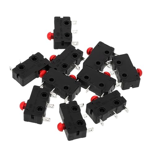 VALICLUD 10 Stück Mikroschalter für Mikrowellen Tür Elektronische Komponenten Universeller Geräteschalter Langlebig und Installieren für DIY Enthusiasten und Techniker von VALICLUD