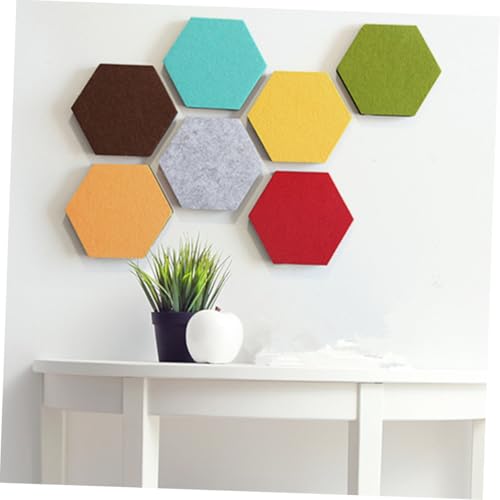 VALICLUD 10 Stück Schallabsorbierende Sechseckige Filzmatten Selbstklebende Schalldämmung Wandpaneele Leichte Schalldämpfende Akustikplatten für Büro Schlafzimmer Wohnzimmer Einfache VALICLUD 10 Stück Schallabsorbierende Sechseckige Filzmatten Selbstklebende Schalldämmung Wandpaneele Leichte Schalldämpfende Akustikplatten für Büro Schlafzimmer Wohnzimmer Einfache von VALICLUD