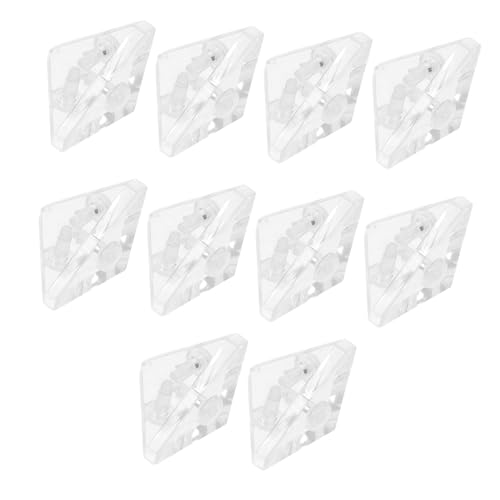 VALICLUD 10 Stück Teiliges Acryl Dreieck Winkelverbinder Transparente Eckwinkel zur Stabilen Verstärkung von Schmuckboxen Abnehmbar Langlebig und Einfach zu Montieren von VALICLUD