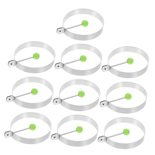 VALICLUD 10 Stück Teiliges Eierring Formen Spiegelei und Omelett Backformen Hitzebeständig Leicht zu Reinigen mit Bunten Kreativen Formen für Ansprechende Frühstücksgerichte VALICLUD 10 Stück Teiliges Eierring Formen Spiegelei und Omelett Backformen Hitzebeständig Leicht zu Reinigen mit Bunten Kreativen Formen für Ansprechende Frühstücksgerichte von VALICLUD