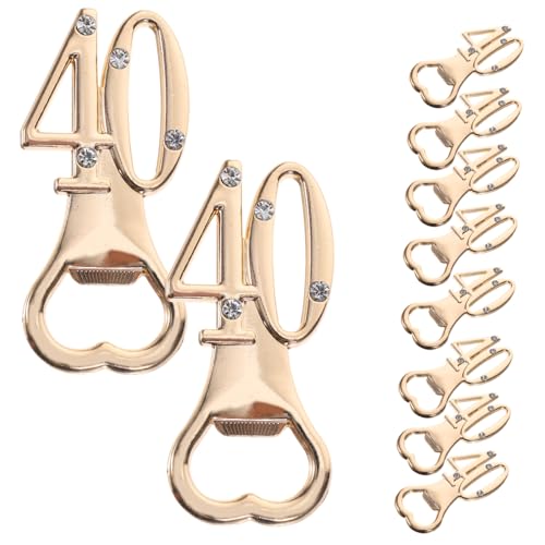 VALICLUD 10 Stück Teiliges Flaschenöffner mit Strasssteinen Multifunktional Robust und Einfach zu Bedienen Stilvoll für Geburtstag und Hochzeitsjubiläum Party Gadget für Kleine Flaschen von VALICLUD