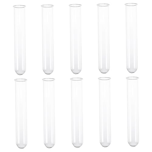 VALICLUD 10 Stück Teiliges Glas reagenzglas Rollrand Klare Praktische Laborgläser aus Hochwertigem Glas für Schul Laboranwendungen von VALICLUD