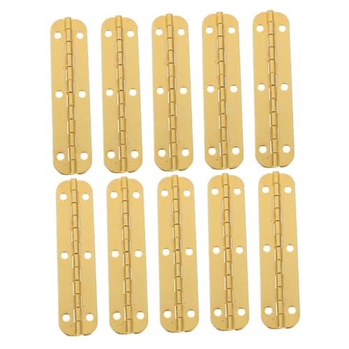 VALICLUD 10 Stück Teiliges Klavierband Scharniere aus Robustem Eisen Öffnungswinkel Mini DIY Box Scharniere für Holzkisten Schmuckboxen und Möbel Vielseitig Einsetzbar für Heim und Büro von VALICLUD