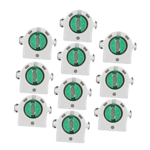 VALICLUD 10 Stück Teiliges LED Lampensockel Langlebiger Leuchtstoffröhren Lampenhalter Einfache Installation für Wohn und Gewerberäume Fluoreszierender Lampenfuß Weiß VALICLUD 10 Stück Teiliges LED Lampensockel Langlebiger Leuchtstoffröhren Lampenhalter Einfache Installation für Wohn und Gewerberäume Fluoreszierender Lampenfuß Weiß von VALICLUD