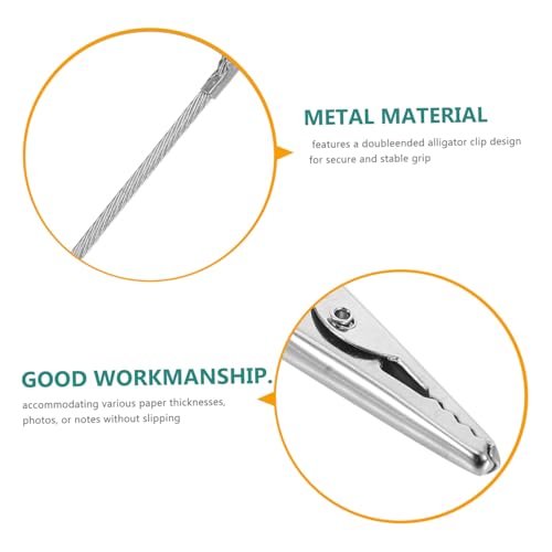 VALICLUD 10stücke Krokodilklemmen Zum Basteln Kleine Doppelseitige Klammern Für Notizen Und Bilder Drahtklemme Zum Basteln Metallklammern Für Schulprojekte Hochzeitsdekoration Und VALICLUD 10stücke Krokodilklemmen Zum Basteln Kleine Doppelseitige Klammern Für Notizen Und Bilder Drahtklemme Zum Basteln Metallklammern Für Schulprojekte Hochzeitsdekoration Und von VALICLUD