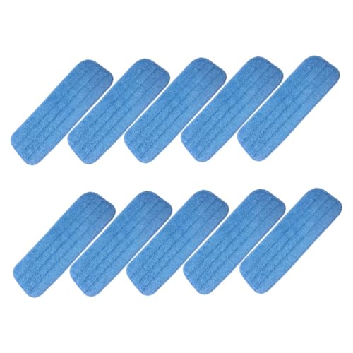 VALICLUD 10 Stück Teiliges Mikrofaser-mopp Waschbar und Wiederverwendbar Ersatz-mopp-tücher für Sprühmopps Schnell Trocknend gegen Schmutz Geeignet für Hartholz Fliesen und Laminatböden von VALICLUD