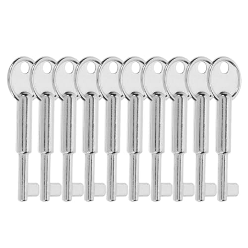 VALICLUD 10 Stück Teiliges Not aus Tasten Schlüssel aus Metall mit Einfacher Manueller Rückstellung für Feuerwehr Alarm Reset Universeller Ersatz für Not aus Schalter Zuhause und Geschäft von VALICLUD