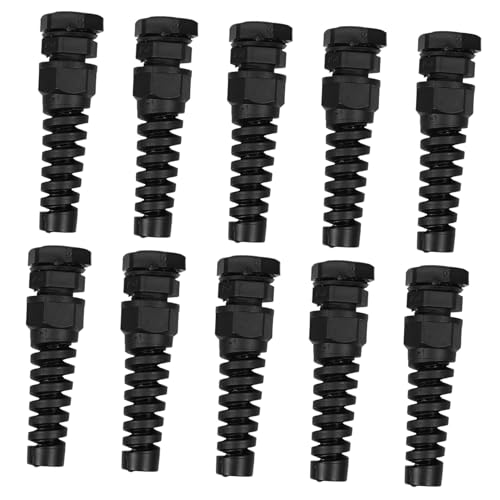 VALICLUD 10 Stück Teiliges Nylon Kabelverschraubung Kabelverbinder mit Zugentlastung Flexibel und Verschleißfest für Stromkabel und Kabelschutz Anwendungen von VALICLUD