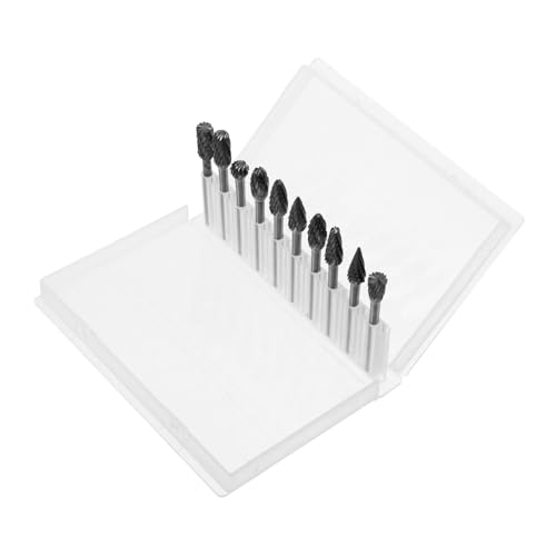 VALICLUD 10 Stück Teiliges Schleifkopf set aus Wolframstahl Vielseitige Fräs Polierbits für Holzarbeiten Langlebige Schleifzubehör Kompatibel mit Bohrmaschine und Akku schleifgeräten VALICLUD 10 Stück Teiliges Schleifkopf set aus Wolframstahl Vielseitige Fräs Polierbits für Holzarbeiten Langlebige Schleifzubehör Kompatibel mit Bohrmaschine und Akku schleifgeräten von VALICLUD
