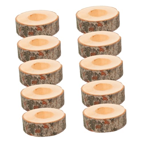 VALICLUD 10 Stück Teiliges Serviettenringe aus Festem Holz Minimalistisches Design Langlebig und Praktisch Stilvolle Tischdekoration für Hochzeit Party und Alltag Kompakt und Leicht von VALICLUD