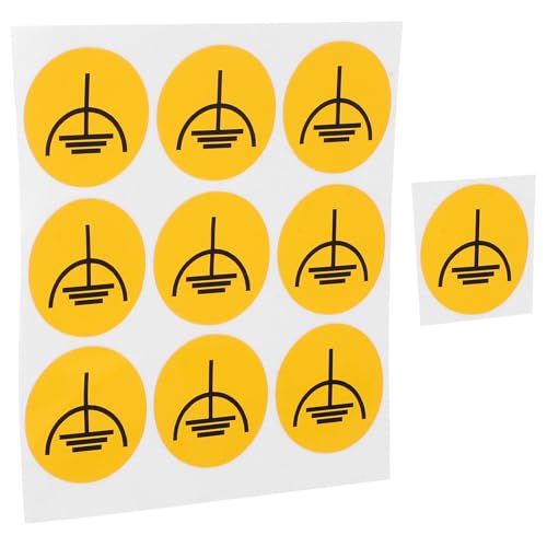 VALICLUD 10 Stück Teiliges Sicherheits warnaufkleber Erdungssymbole Selbstklebend für Elektrische Geräte Praktische Bodenaufkleber zur Sicherheitskennzeichnung von Schaltanlagen und VALICLUD 10 Stück Teiliges Sicherheits warnaufkleber Erdungssymbole Selbstklebend für Elektrische Geräte Praktische Bodenaufkleber zur Sicherheitskennzeichnung von Schaltanlagen und von VALICLUD