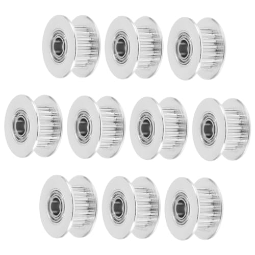 VALICLUD 10 Stück Teiliges Zahnriemenscheiben Aluminiumlegierung Präzise Gefertigte Synchronräder mit Zähnen Bohrung Drucker und Mechanische Antriebssysteme von VALICLUD