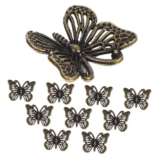 VALICLUD 10 Stück Vintage Schmetterling Möbelknopf Türknöpfe für Kommoden und Schränke Einfache Installation Vielseitig Einsetzbar VALICLUD 10 Stück Vintage Schmetterling Möbelknopf Türknöpfe für Kommoden und Schränke Einfache Installation Vielseitig Einsetzbar von VALICLUD