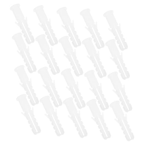 VALICLUD 100 Stück Kunststoff Dübel mit Selbstschneidenden Schrauben Wanddübel mit Starkem Halt und Präzisem Gewinde Langlebige Expansionshülsen für Kunststoff Holz Metall für Küchen und von VALICLUD