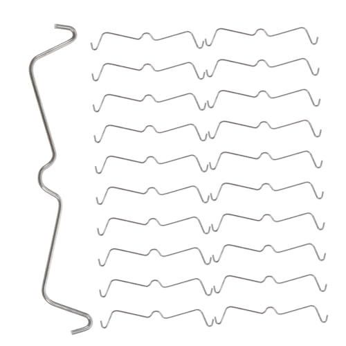 VALICLUD 100 Stück Pegboard Hakenfixierer aus Edelstahl Rostbeständige Haken clip sicherung mit Hoher Flexibilität und Fester Fixierung für Lochwand Zubehör von VALICLUD