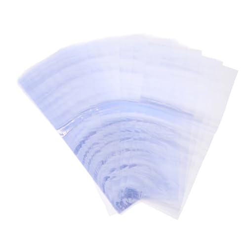 VALICLUD 100 Stück Schrumpffolie Schrumpfbeutel PVC Schrumpffilm Transparent Strapazierfähig Hitzeempfindlich für Verpackung mit Haartrockner oder Schrumpfmaschine von VALICLUD