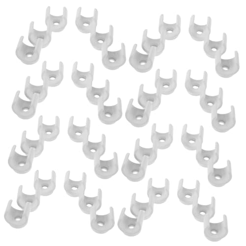 VALICLUD 100 Stück U-förmige PVC Rohrschellen Rohrhalterung Klemmen für Kabel Kabelbinder Rohrbefestigung Weiß für Vielseitige Anwendung Robuste Rohraufhängung VALICLUD 100 Stück U-förmige PVC Rohrschellen Rohrhalterung Klemmen für Kabel Kabelbinder Rohrbefestigung Weiß für Vielseitige Anwendung Robuste Rohraufhängung von VALICLUD