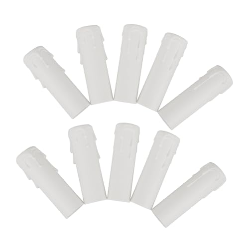 VALICLUD 12stücke Tropfkerzenhülsen Aus Kunststoff Tropfkerzenabdeckungen Für Kronleuchter Passend Für Lampenfassungen Einfach Zu Montieren Entfernen von VALICLUD