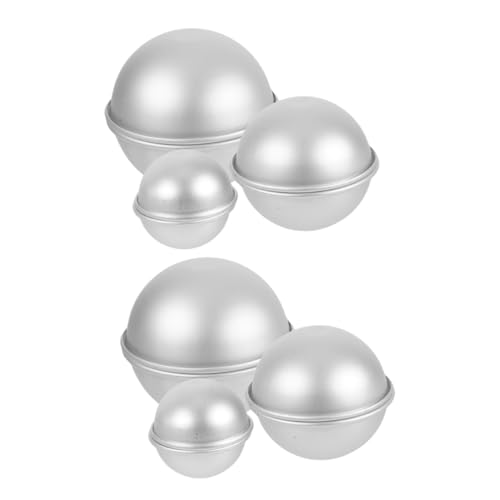 VALICLUD 12 Stück Teiliges Backform Aluminiumlegierung Halbkugel Backform Antihaft Kuchenform für Kreative DIY Halbkugel Kuchen zum Backen und Dämpfen Vielseitig Einsetzbar von VALICLUD