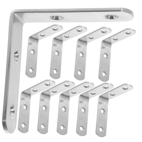 VALICLUD 12 Stück Teiliges Edelstahl Winkelverbinder Eckwinkelhalter Regalhalterungen für Holzregale Möbelbefestigung Kompakt Robust Langlebig VALICLUD 12 Stück Teiliges Edelstahl Winkelverbinder Eckwinkelhalter Regalhalterungen für Holzregale Möbelbefestigung Kompakt Robust Langlebig von VALICLUD