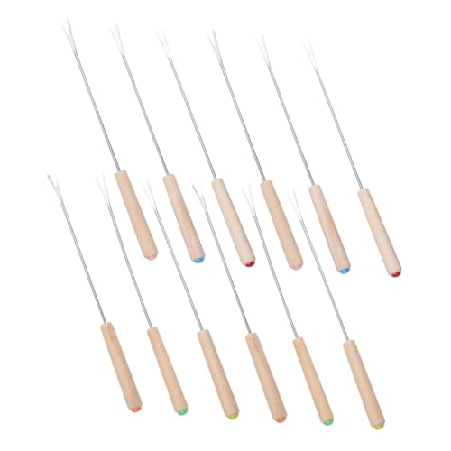 VALICLUD 12 Stück Teiliges Fonduegabel Set aus mit Holzgriff Lange Gabeln für Käse Schokolade und Obst Robuste Fondue Utensilien für Partys und Feiern VALICLUD 12 Stück Teiliges Fonduegabel Set aus mit Holzgriff Lange Gabeln für Käse Schokolade und Obst Robuste Fondue Utensilien für Partys und Feiern von VALICLUD