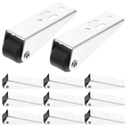 VALICLUD 12 Stück Teiliges Leiser Laufrollen für Schiebetüren Verschleißfest Geeignet für Runde und Vertikale Schienensysteme Einfache Montage Langlebige Führungsschienenrolle für Schränke von VALICLUD